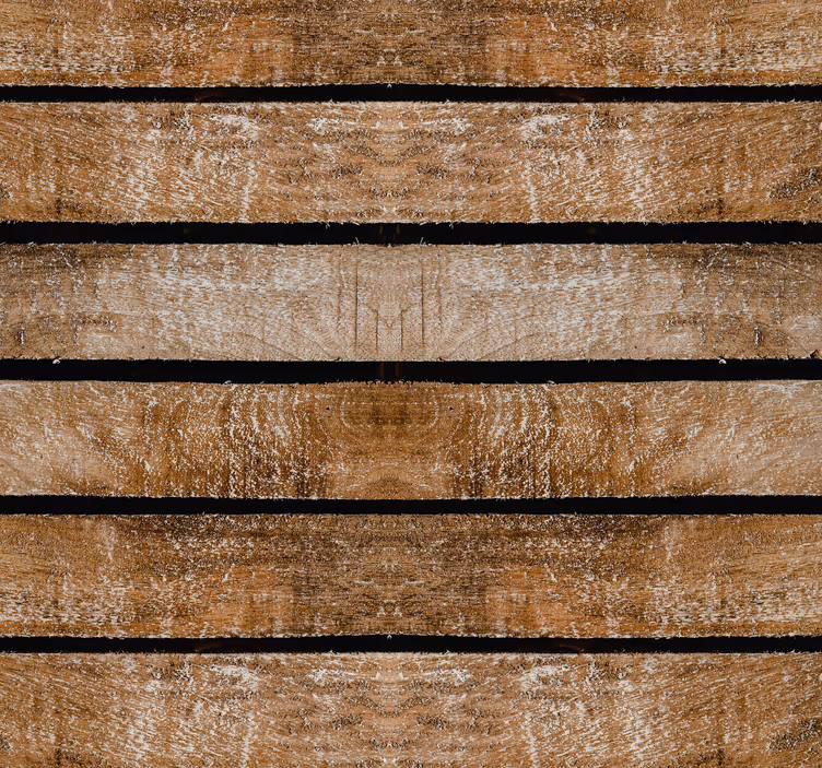 Papier peint bois palettes effet vieilli - TenStickers