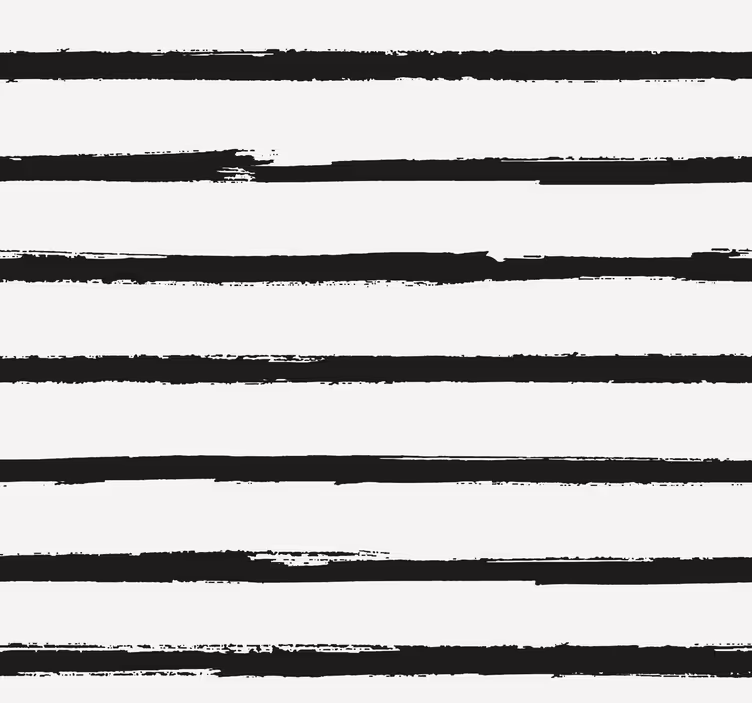 Papier peint salon rayures noires minimalistes - TenStickers