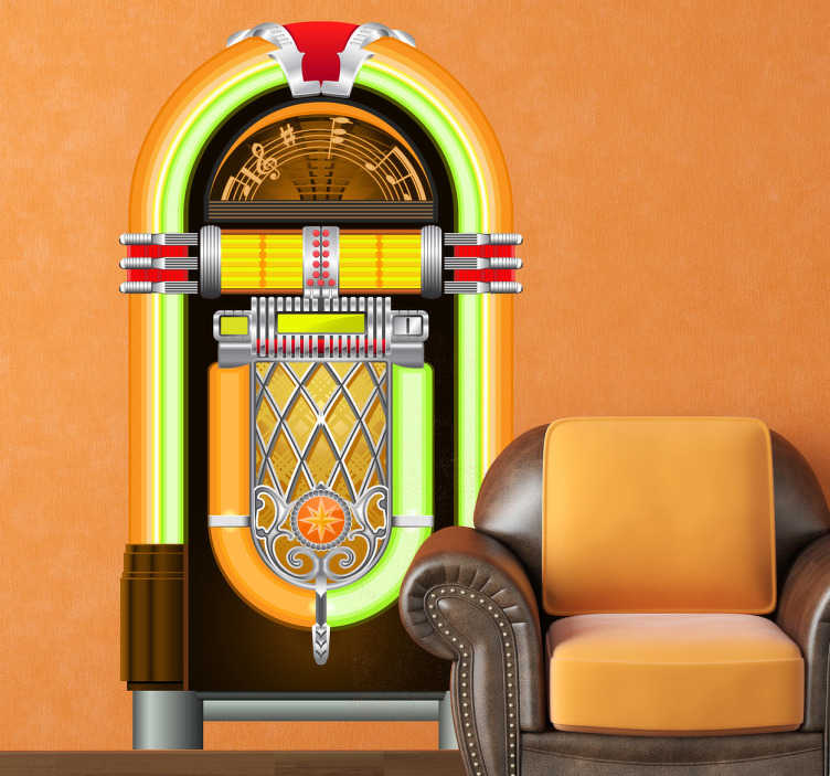 sticker jukebox vintage 4459