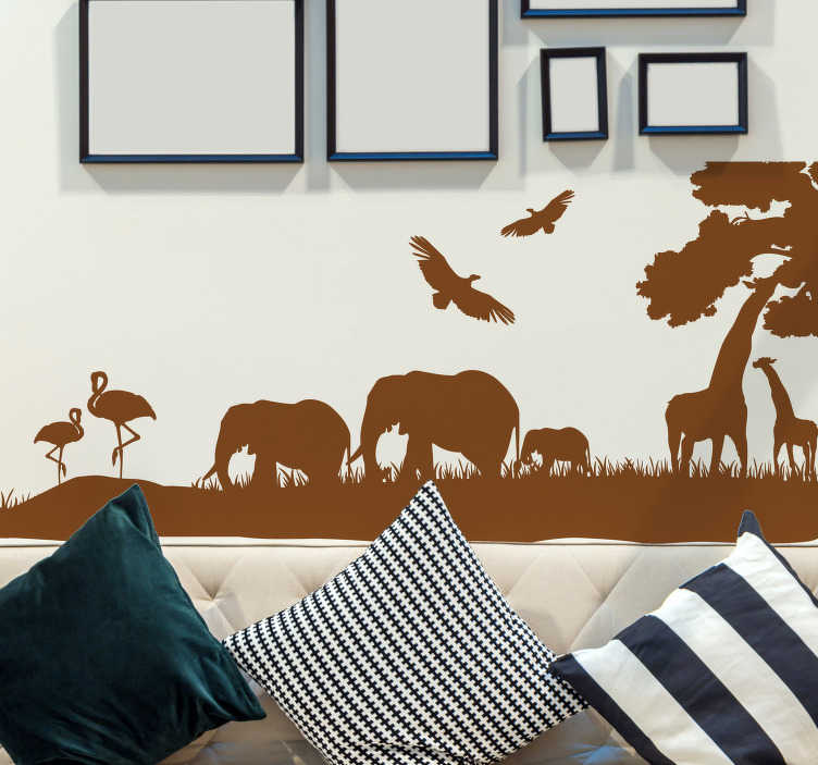 sticker silhouette savane 2973