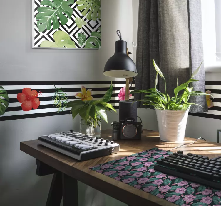 Tapis de souris motif feuillage botanique - TenStickers