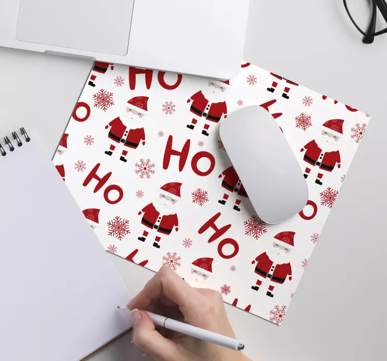 Père noël et hohoho noël tapis de souris - TenStickers