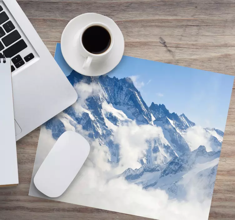 Tapis de souris Alpes paysage - TenStickers