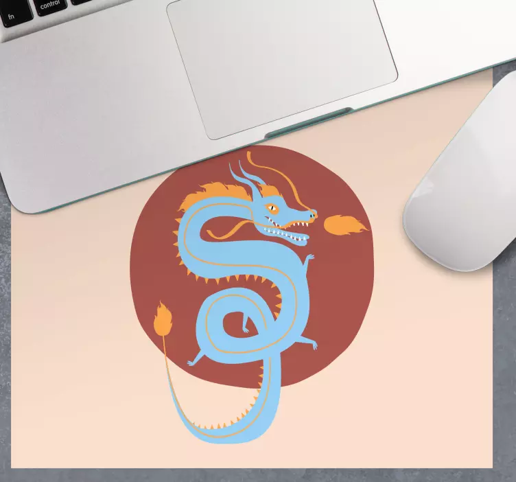 Tapis de souris animé illustration de dragon stylisé - TenStickers