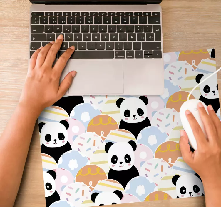 Tapis de souris animé motif panda mignon - TenStickers