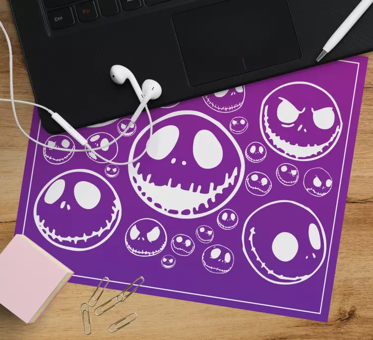 Tapis de souris animé motifs de crânes ludiques - TenStickers