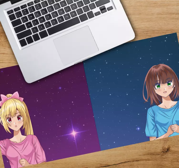Tapis de souris animé personnages d'anime avec étoiles - TenStickers