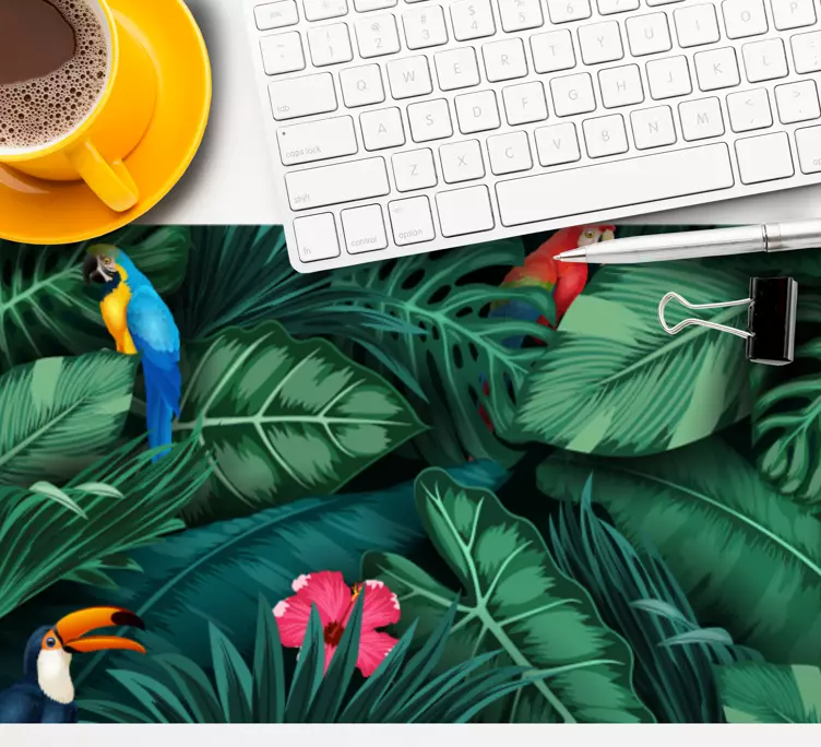 XXL Tapis de souris motif Arbres et oiseaux - TenStickers