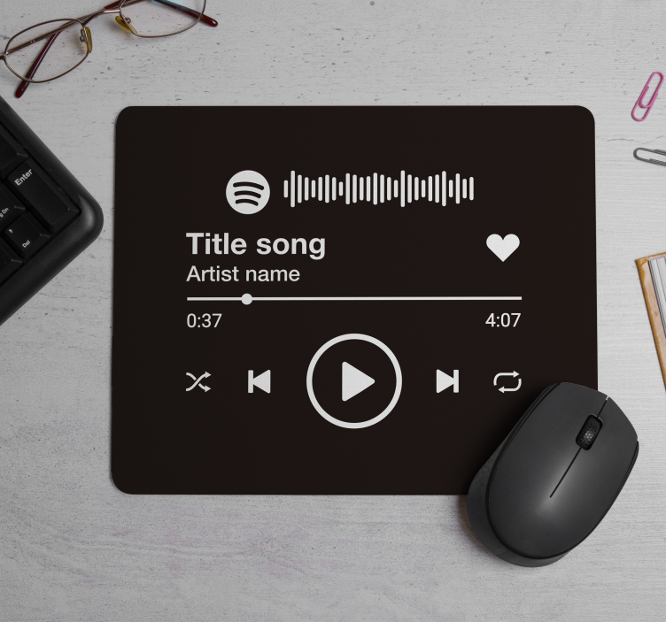 tapis de souris nom Spotify - TenStickers