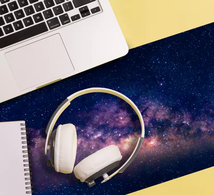 Tapis de souris carte du monde design ciel cosmique - TenStickers