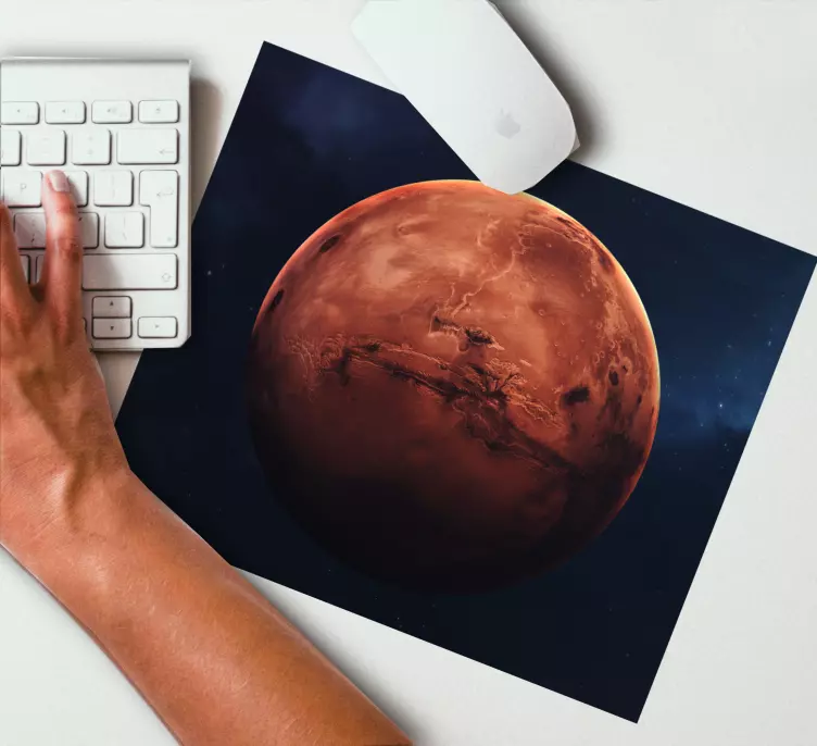 Tapis de souris carte du monde vue de mars - TenStickers