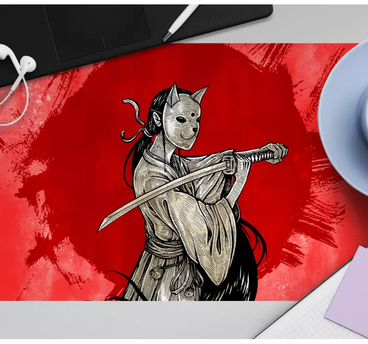 XXL tapis de souris anime Samouraï anime - TenStickers