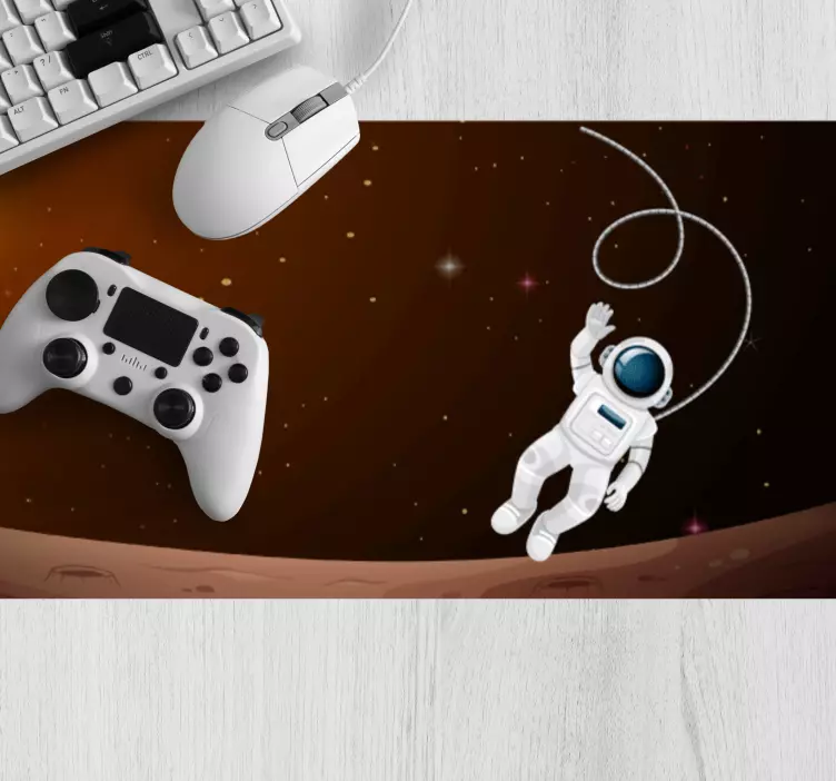 Tapis de souris gamer astronaute flottant dans l'espace - TenStickers