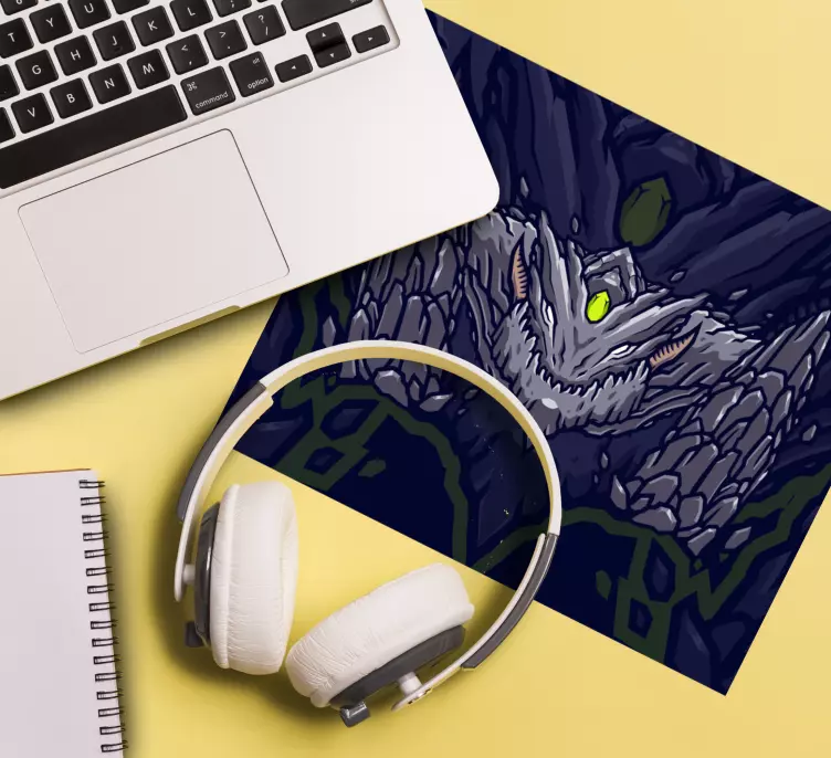 Tapis de souris gamer Émblème de créature mythique - TenStickers