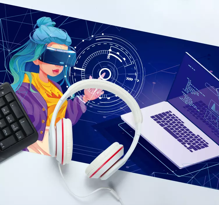 Tapis de souris gamer expérience de réalité virtuelle - TenStickers