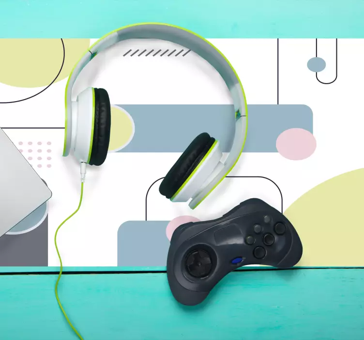 Tapis de souris gamer formes géométriques modernes - TenStickers