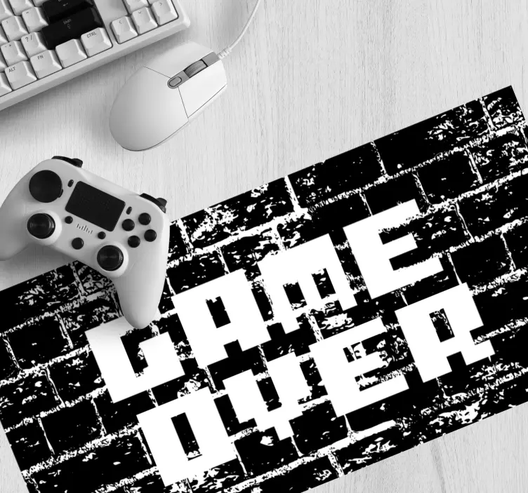 Tapis de souris gamer game over en pixelisé - TenStickers