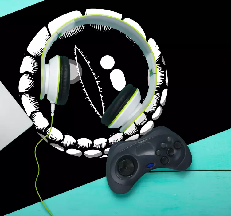 Tapis de souris gamer illustration de créature féroce - TenStickers