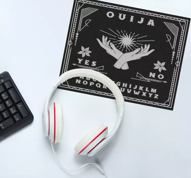 Tapis de souris gamer mains de tableau ouija - TenStickers