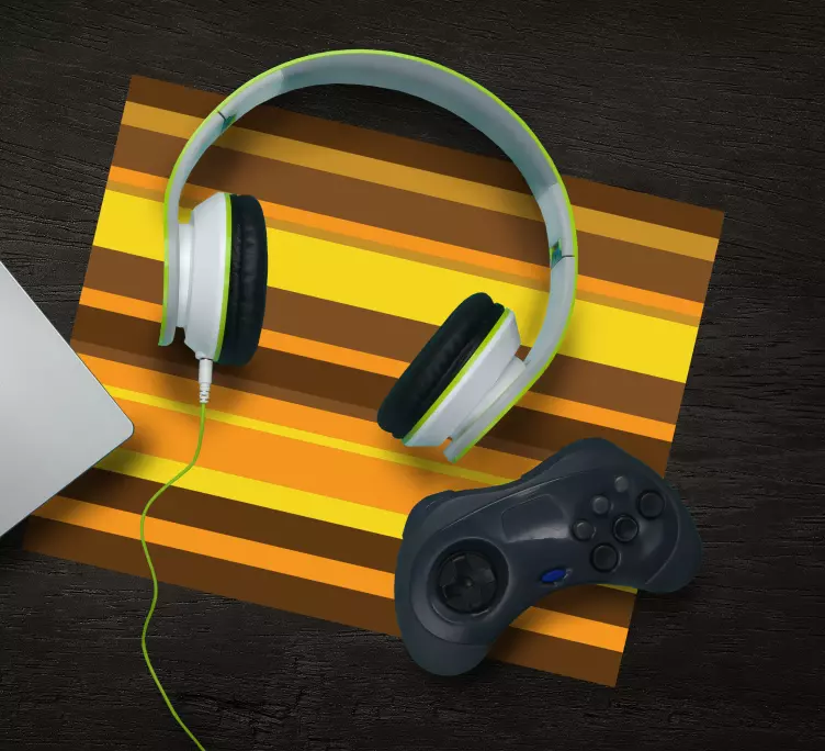 Tapis de souris gamer motif rayé audacieux - TenStickers