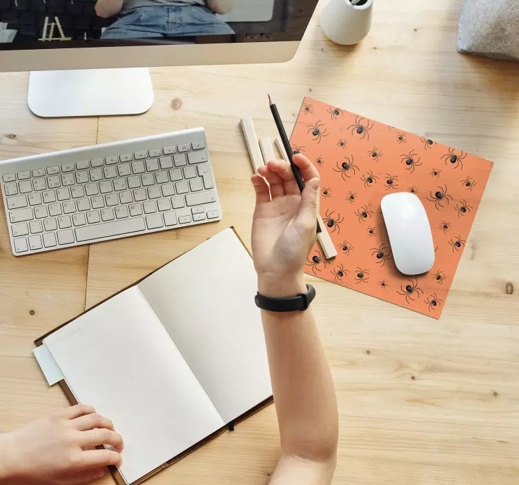 Tapis de souris gamer motif toile d'araignée - TenStickers