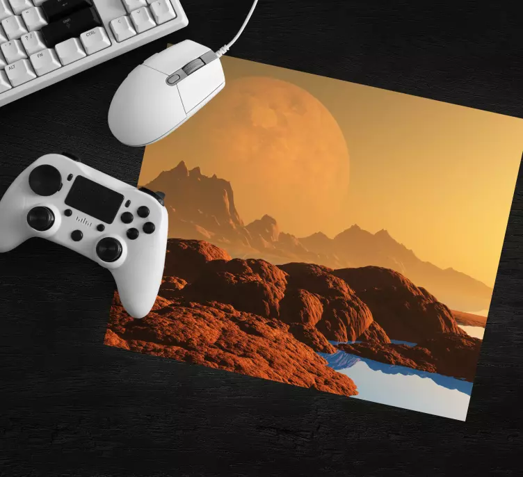 Tapis de souris gamer paysage extraterrestre - TenStickers