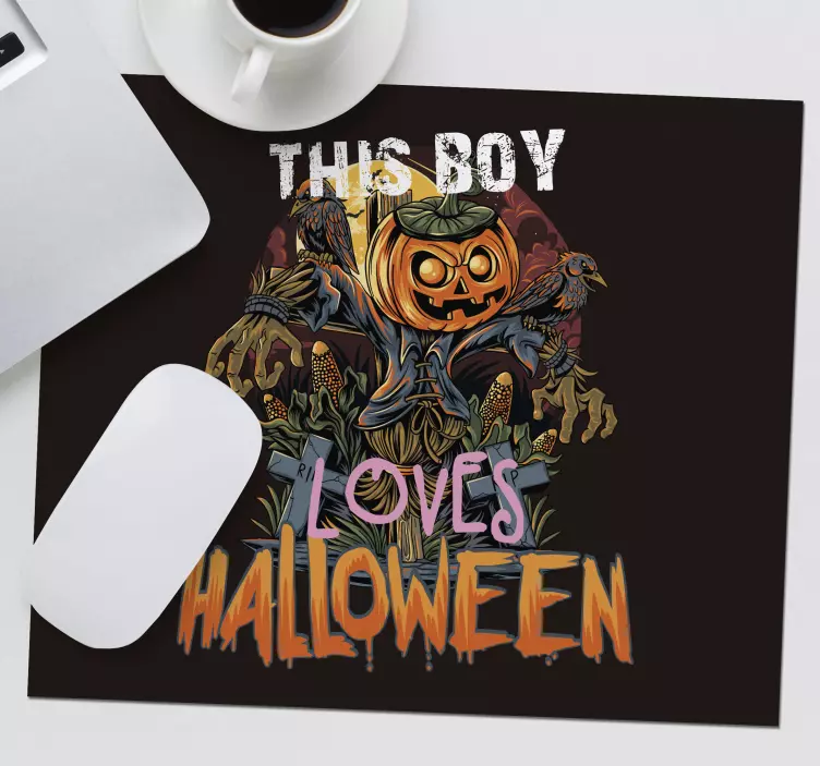 Tapis de souris gamer thème épouvantail halloween - TenStickers