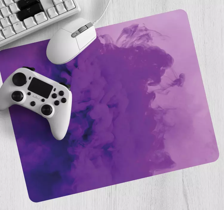 Tapis de souris gamer tourbillon violet abstrait - TenStickers