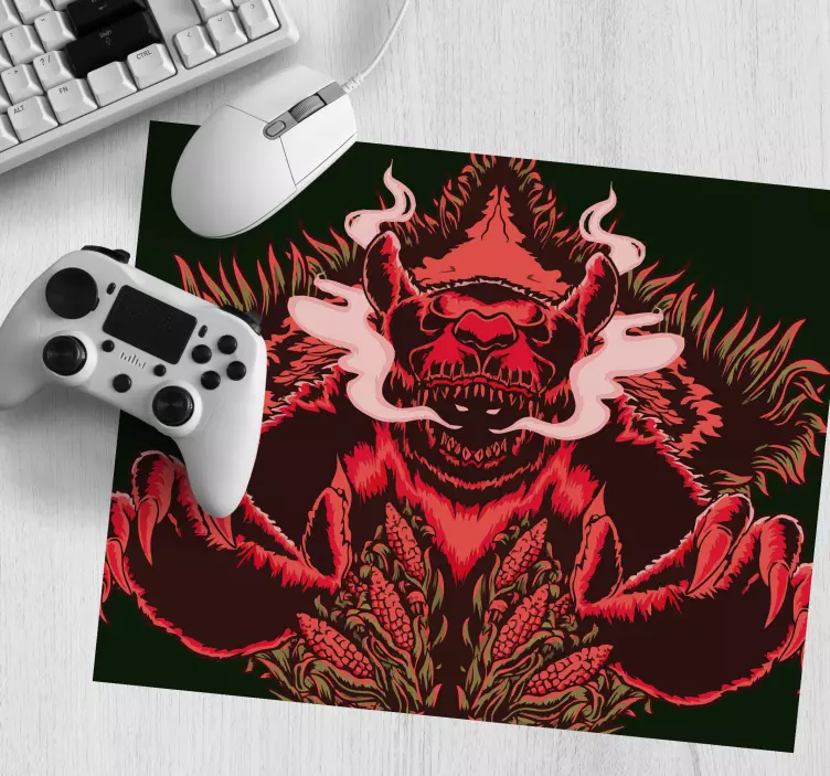 Tapis de souris gamer visualisation de bête redoutable - TenStickers
