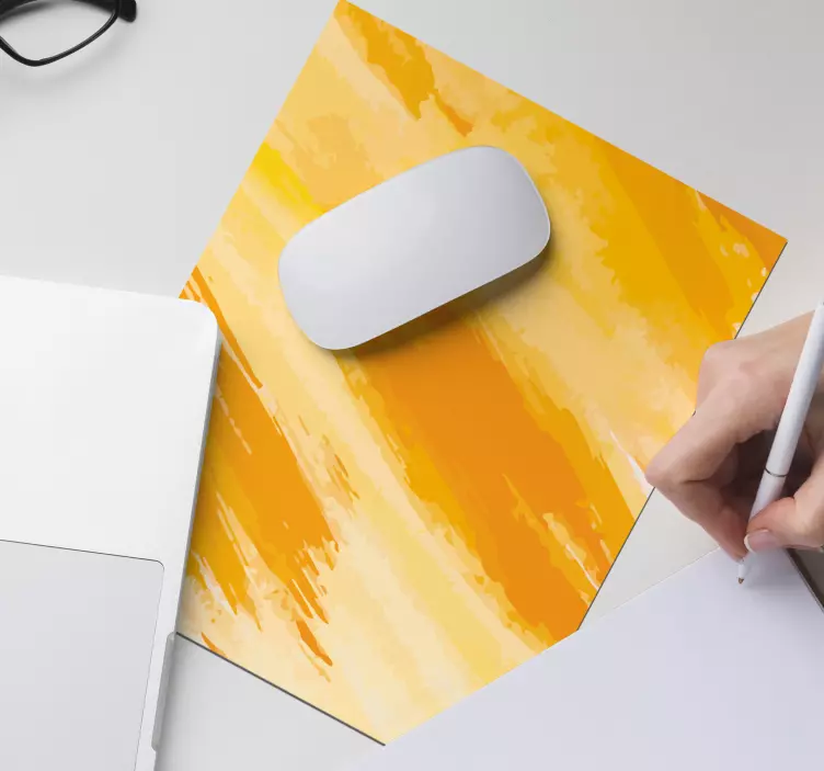 Tapis de souris original Jaune-orange - TenStickers