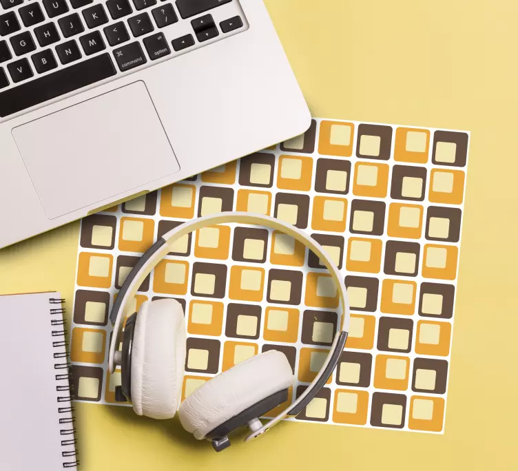 Tapis de souris motif agencement carré géométrique - TenStickers