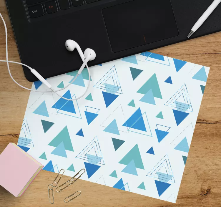 Tapis de souris motif agencement de triangles géométriques - TenStickers
