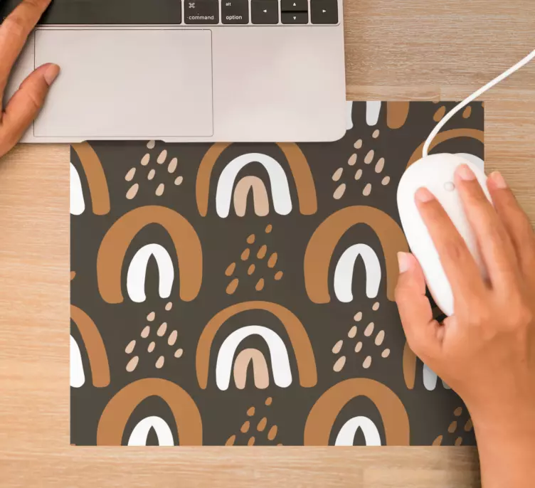 Tapis de souris motif arches abstraites colorées - TenStickers
