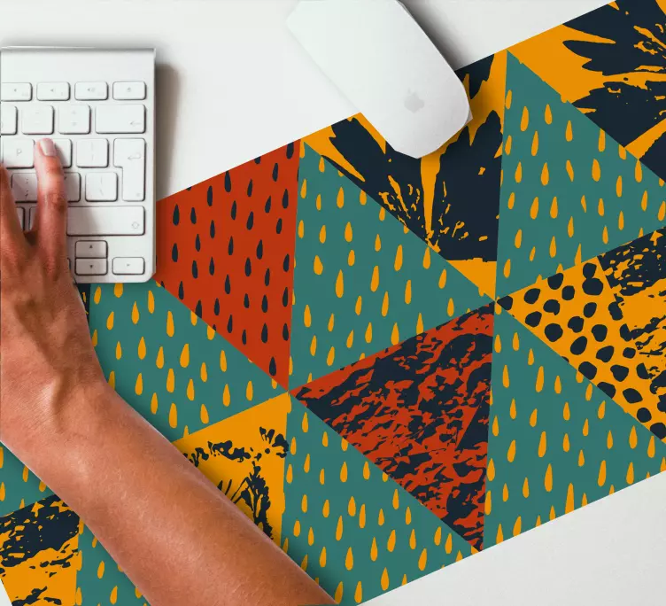 Tapis de souris motif arrangements géométriques colorés - TenStickers