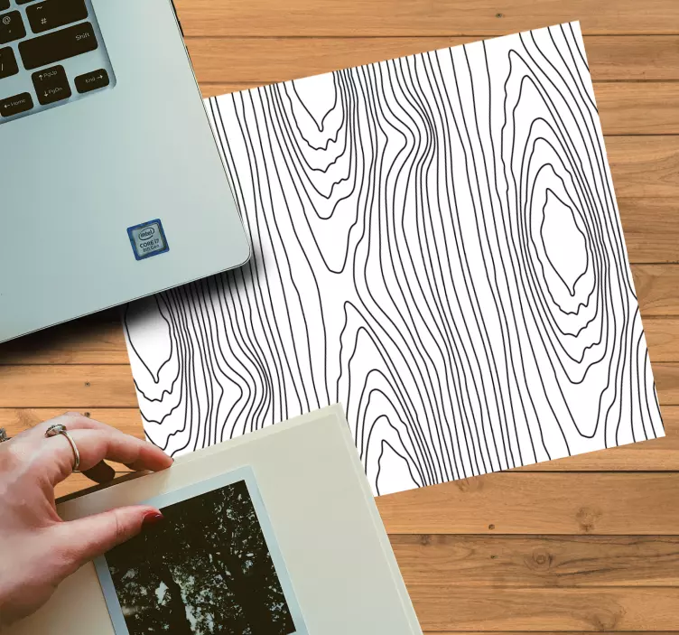 Tapis de souris motif bois naturel - TenStickers