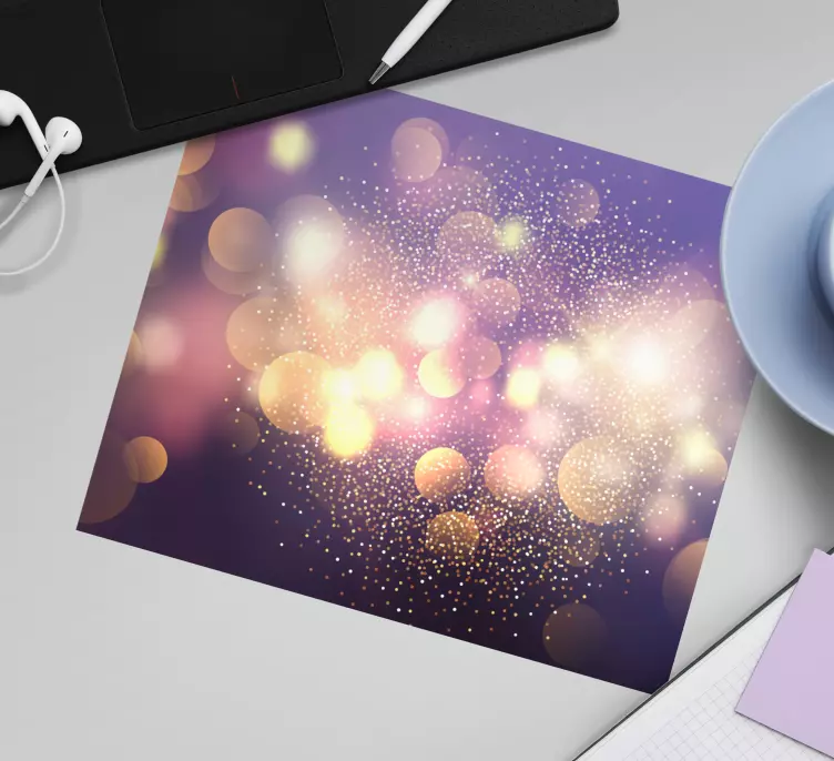 Tapis de souris motif bulles colorées scintillantes - TenStickers