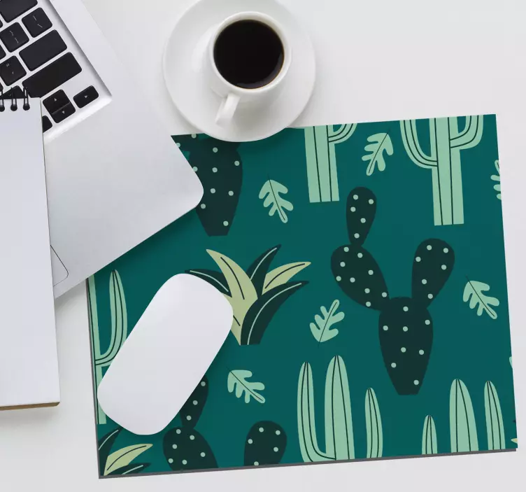 Tapis de souris motif cactus inspiré - TenStickers