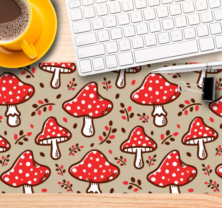 Tapis de souris motif champignon ludique - TenStickers