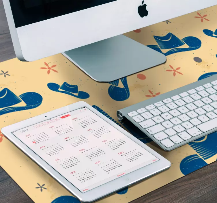 Tapis de souris motif chapeau de cowboy - TenStickers