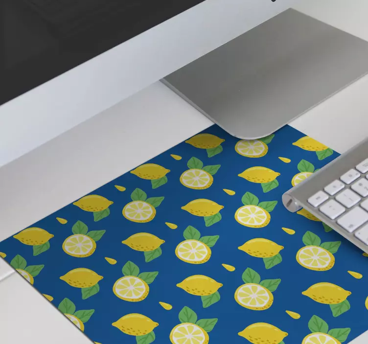 Tapis de souris motif citron vibrant - TenStickers