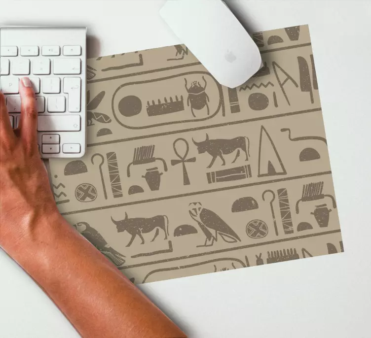 Tapis de souris motif collection de symboles anciens - TenStickers