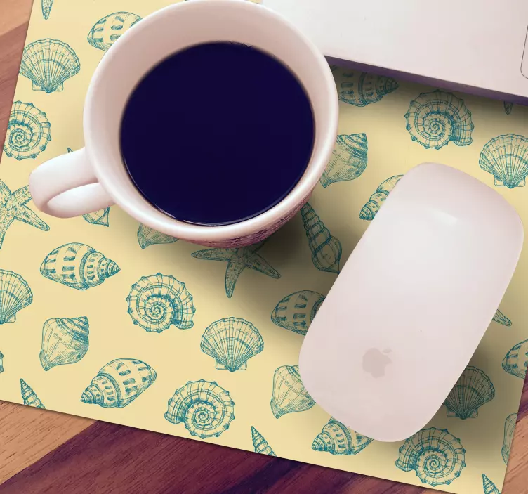 Tapis de souris motif coquillage - TenStickers