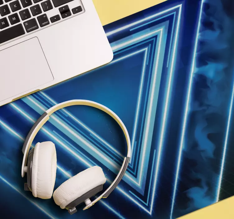 Tapis de souris motif couches triangulaires néon - TenStickers