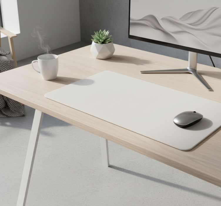 Tapis de souris motif couleur Cloud Dancer - TenStickers