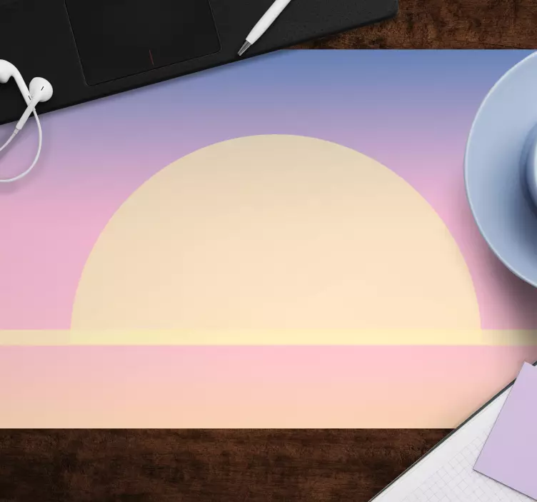 Tapis de souris motif dégradé coucher de soleil serein - TenStickers