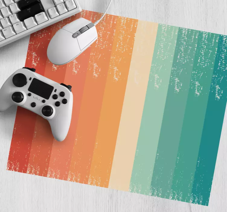 Tapis de souris motif dégradé rayé coloré - TenStickers