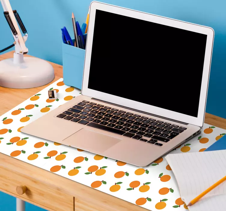 Tapis de souris motif délice aux fruits orange - TenStickers