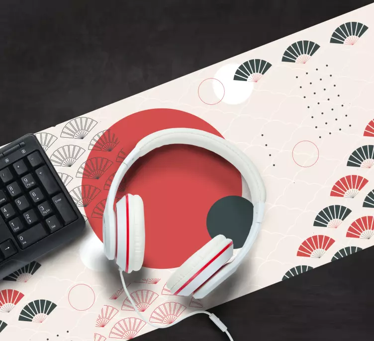 Tapis de souris motif éléments circulaires abstraits - TenStickers