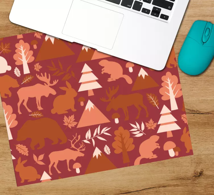 Tapis de souris motif éléments inspirés de la nature - TenStickers