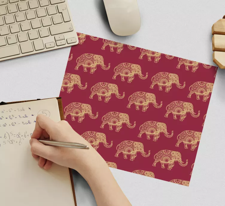 Tapis de souris motif éléphant ludique - TenStickers
